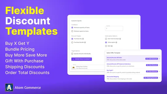 Volume &amp; Gift Discounts – Atom screenshot