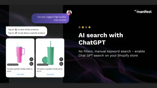 Manifest AI Chatbot, Live Chat screenshot