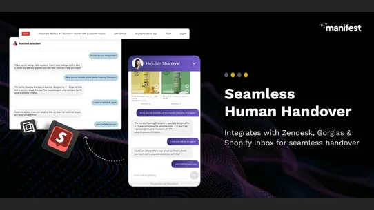 Manifest AI Chatbot, Live Chat screenshot