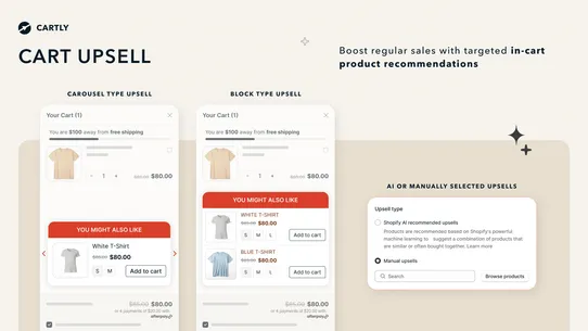 Cartly Cart Drawer Cart Upsell screenshot