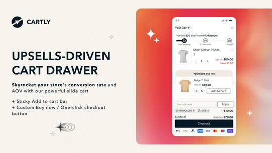 Cartly Slide Cart Drawer screenshot