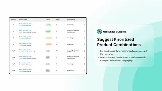NestScale Bundles &amp; Discounts screenshot