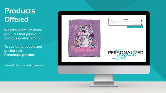 Pixsona Personalized Products screenshot