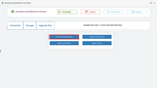 QuickSync‑QuickBooks Connector screenshot