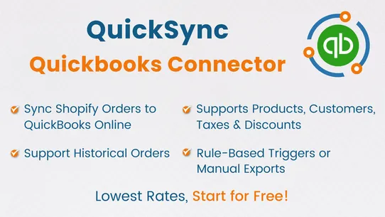 QuickSync‑QuickBooks Connector screenshot