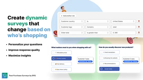 Customer Surveys ‑ BYG screenshot