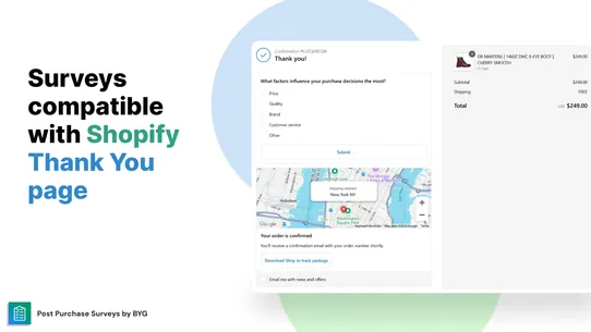 Post Purchase Customer Surveys screenshot