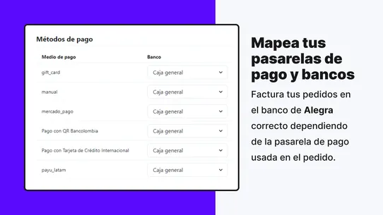 Integración Alegra Colombia screenshot