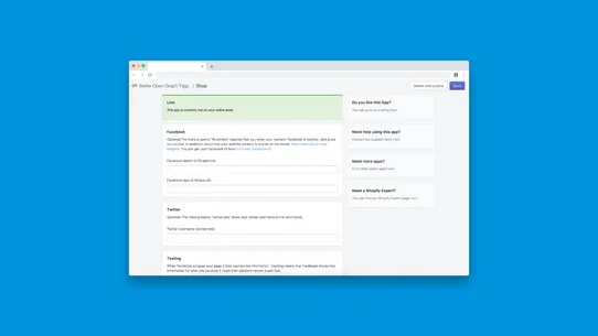 Better Open Graph Tags screenshot