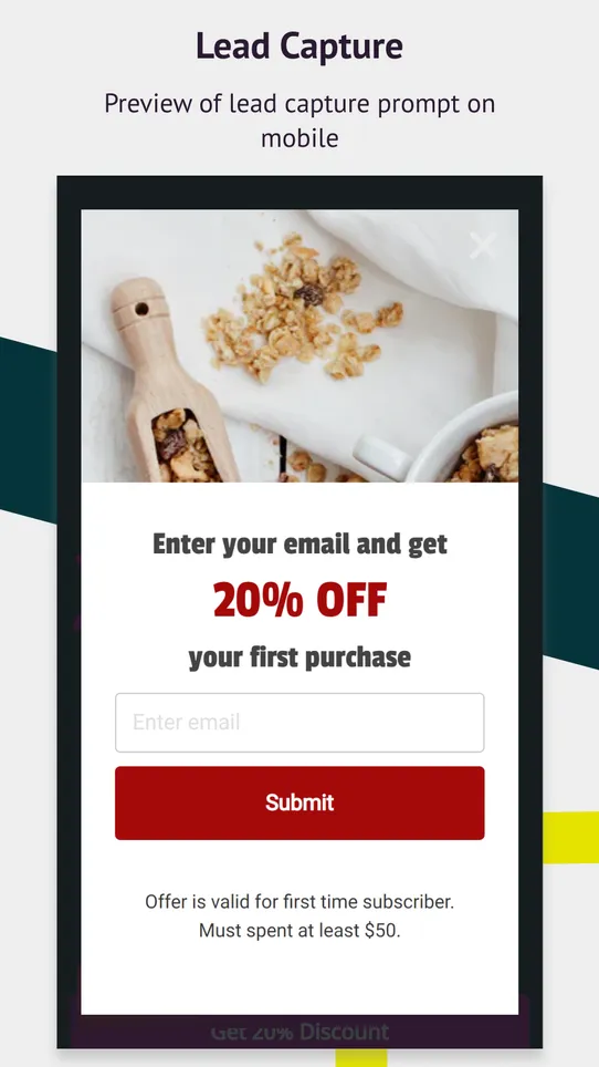 Prompt: Email Popup &amp; Upsell screenshot