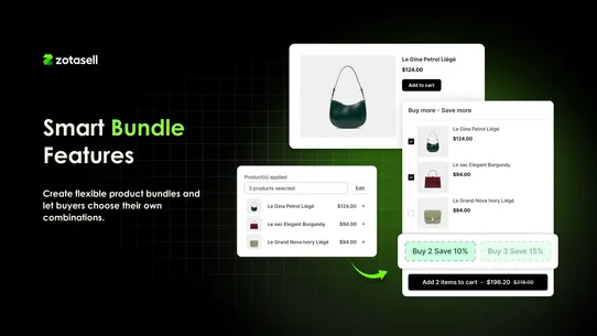 Zotasell: AI Upsell &amp; Bundles screenshot