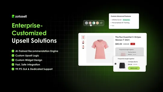 Zotasell: AI Upsell &amp; Bundles screenshot