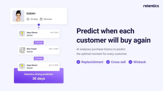 Retentics: Repeat Orders screenshot