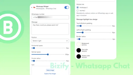 Bizify ‑ Whatsapp chat screenshot