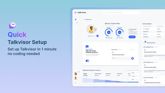Talkvisor AI Chatbot Live Chat screenshot