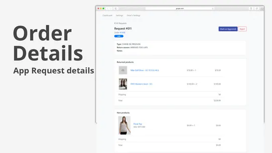 ExOrders ‑ Return &amp; Exchange screenshot
