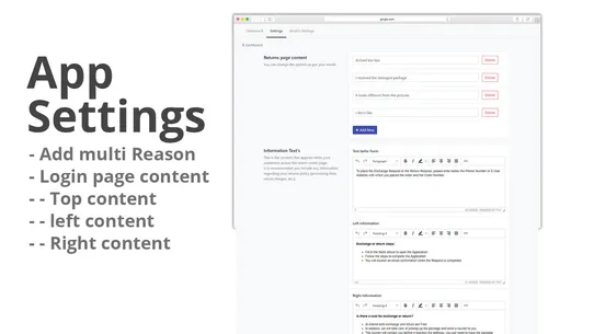 ExOrders ‑ Return &amp; Exchange screenshot