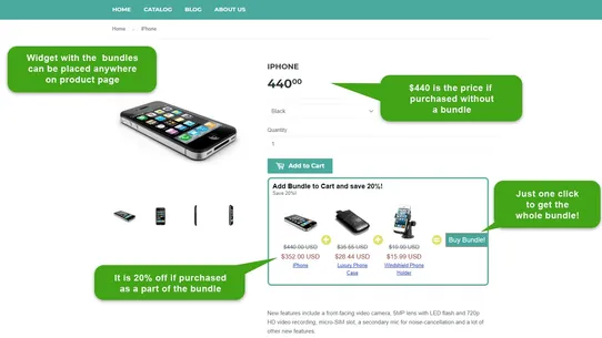 SpurIT Upsell Bundled Products screenshot