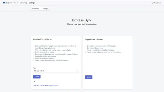 Express Sync: Wholesale/Sync screenshot