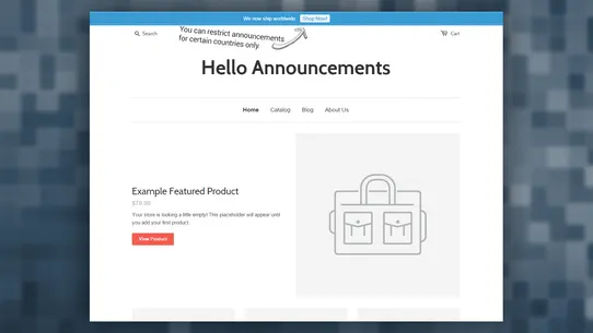 Hello Announcements screenshot