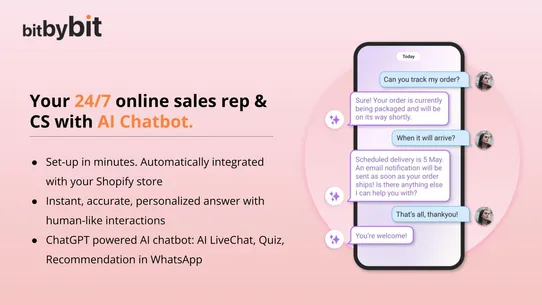 bitChat: WhatsApp AI Chatbot screenshot