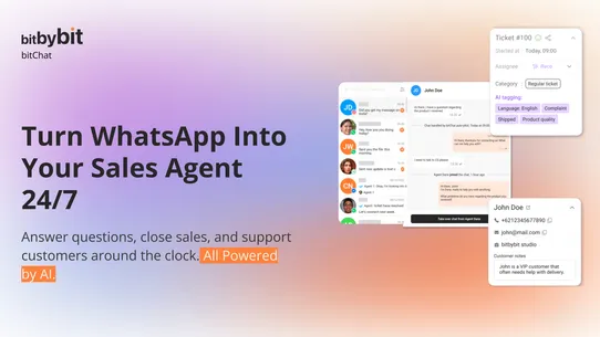 bitChat: WhatsApp AI Chatbot screenshot