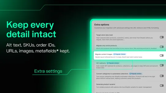MP ‑ Store Migration &amp; Import screenshot
