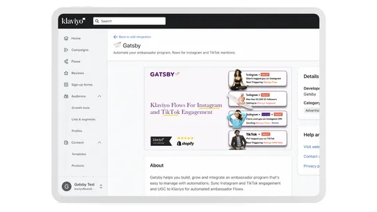 Gatsby: Convert Your Followers screenshot