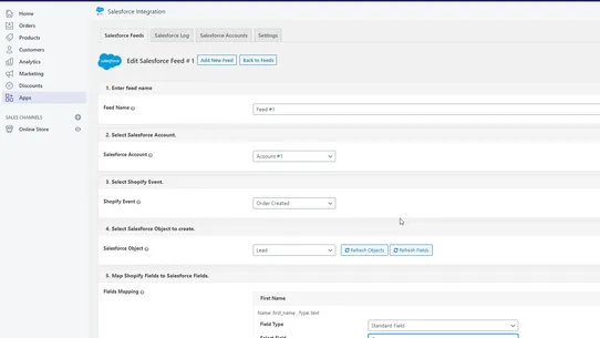 Salesforce Sync screenshot