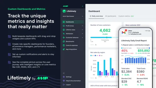 Lifetimely LTV &amp; Profit by AMP screenshot