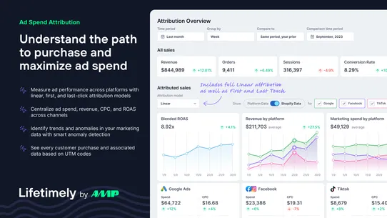 Lifetimely LTV &amp; Profit by AMP screenshot