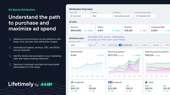 Lifetimely LTV &amp; Profit by AMP screenshot