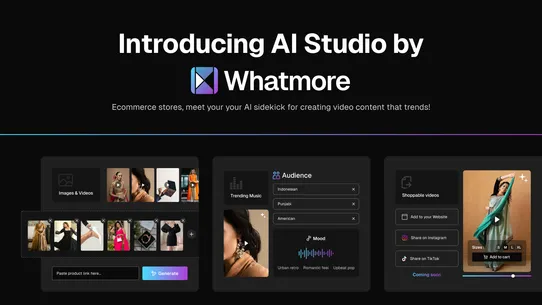 Whatmore Shoppable Videos+Reel screenshot