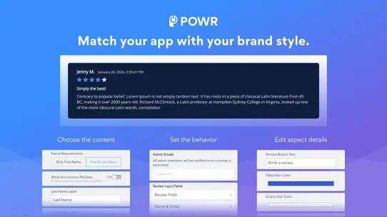 POWR: Reviews + Star Ratings screenshot