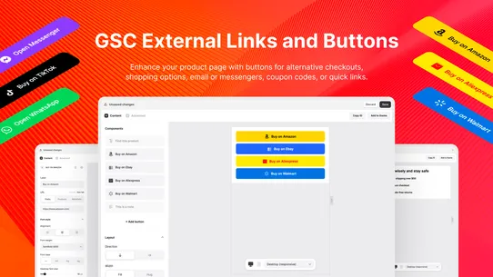 GSC External Links and Buttons screenshot