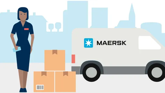 Maersk E‑Delivery screenshot