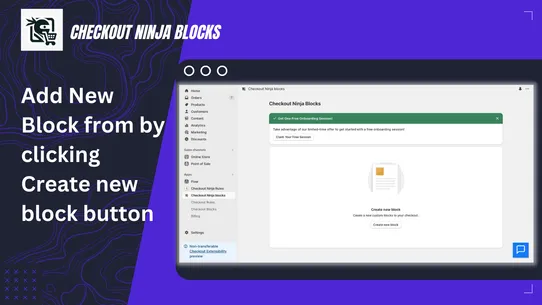 Checkout Ninja blocks screenshot