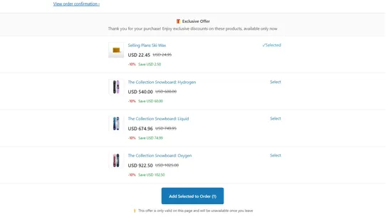 Easy Upsell screenshot