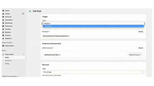 Easy Upsell screenshot