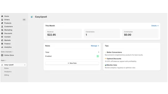 Easy Upsell screenshot