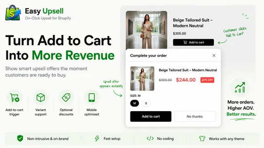 Easy Upsell screenshot