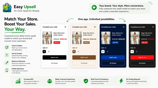 Easy Upsell screenshot