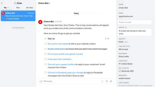 Chatra — Live Chat &amp; Chatbot screenshot