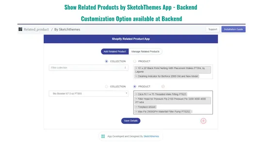 Show Related Products screenshot