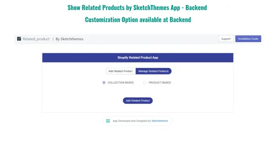 Show Related Products screenshot