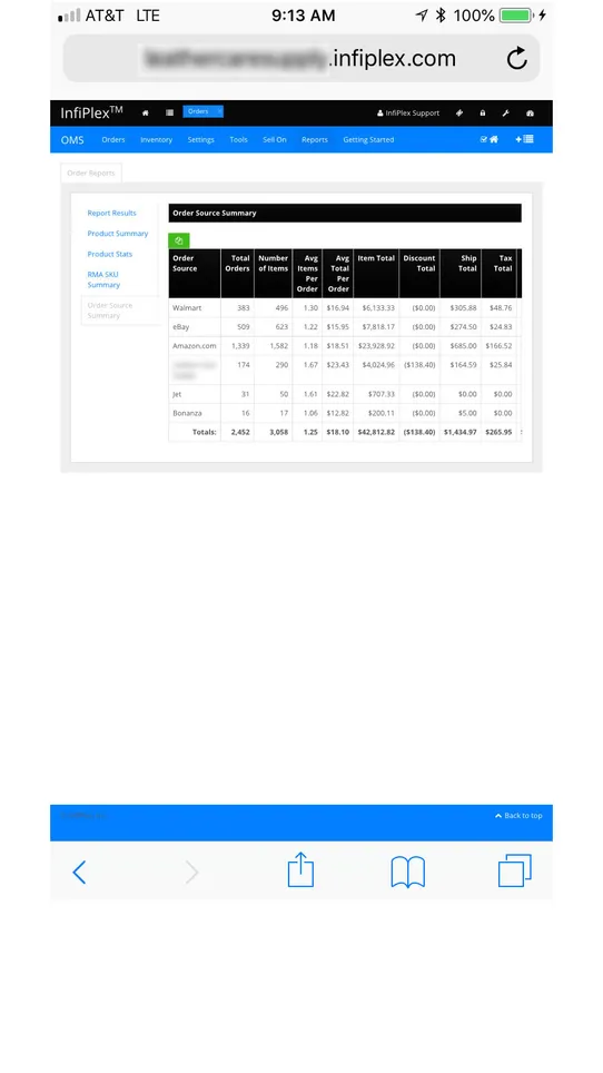 InfiPlex OMS screenshot