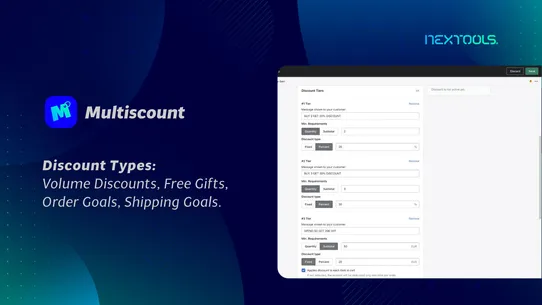 Multiscount: Tiered Discounts screenshot