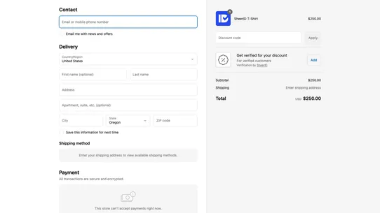 SheerID Community Verification screenshot