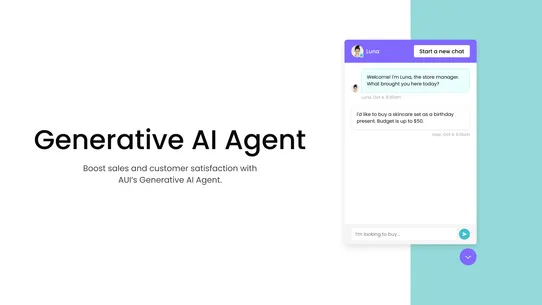 AUI Generative AI Agent screenshot