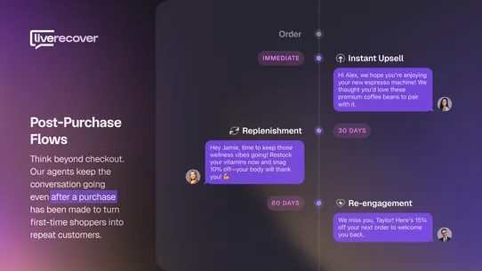 LiveRecover SMS Cart Recovery screenshot
